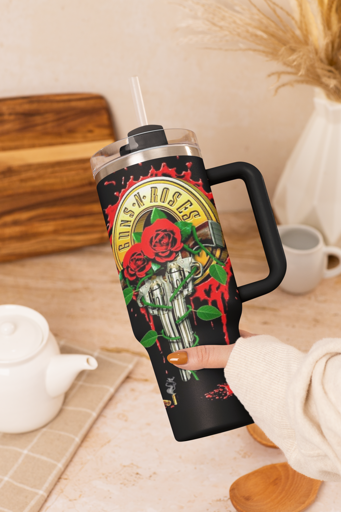 30oz GUNS & ROSES TUMBLER CUP